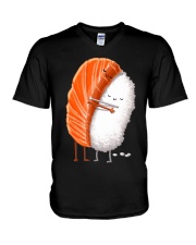 Sushi Hug Cute Kawaii Japanese Food Shirt V-Neck T-Shirt thumbnail