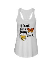Float Like A Butterfly Sting Like A Bee Shirt Ladies Flowy Tank tile