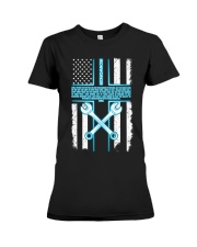 Ironworker Lord Thank You For This Job And The Ble Premium Fit Ladies Tee thumbnail