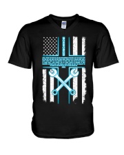 Ironworker Lord Thank You For This Job And The Ble V-Neck T-Shirt thumbnail