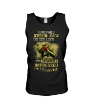 Sometimes I Look Back On My Life I'm Seriously Imp Unisex Tank thumbnail