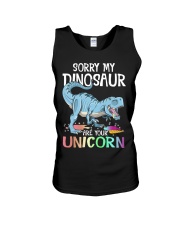 Sorry My Dinosaur Ate Your Unicorn T-Rex Shirt Unisex Tank thumbnail