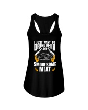 I Just Want To Drink Beer And Smoke Some Meat Camp Ladies Flowy Tank tile