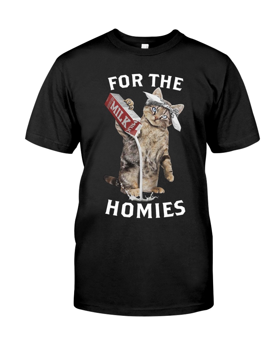 Cat Drop Milk For The Homies Shirt Classic T-Shirt
