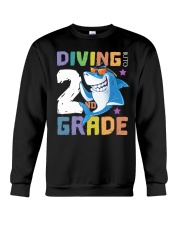 Roaring Into 2st Grade Shark Shirt Back To School Crewneck Sweatshirt thumbnail