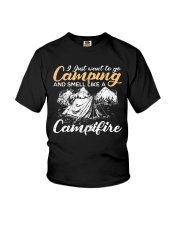 I Just Want To Go Camping And Smell Like A Campfir Youth T-Shirt tile