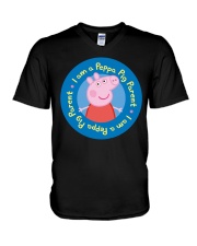 I Am A Peppa Pig Parent Shirt V-Neck T-Shirt thumbnail