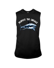 Beach Respect The Locals Shark Shirt Sleeveless Tee thumbnail