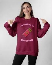 I'm Just Here for Chocolate Crewneck Sweatshirt apparel-crewneck-sweatshirt-lifestyle-front-11