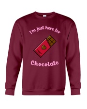 I'm Just Here for Chocolate Crewneck Sweatshirt front