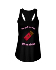 I'm Just Here for Chocolate Ladies Flowy Tank thumbnail