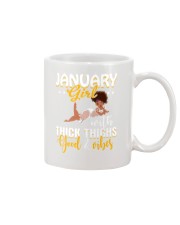 January girl thick thighs good and vibes Mug thumbnail