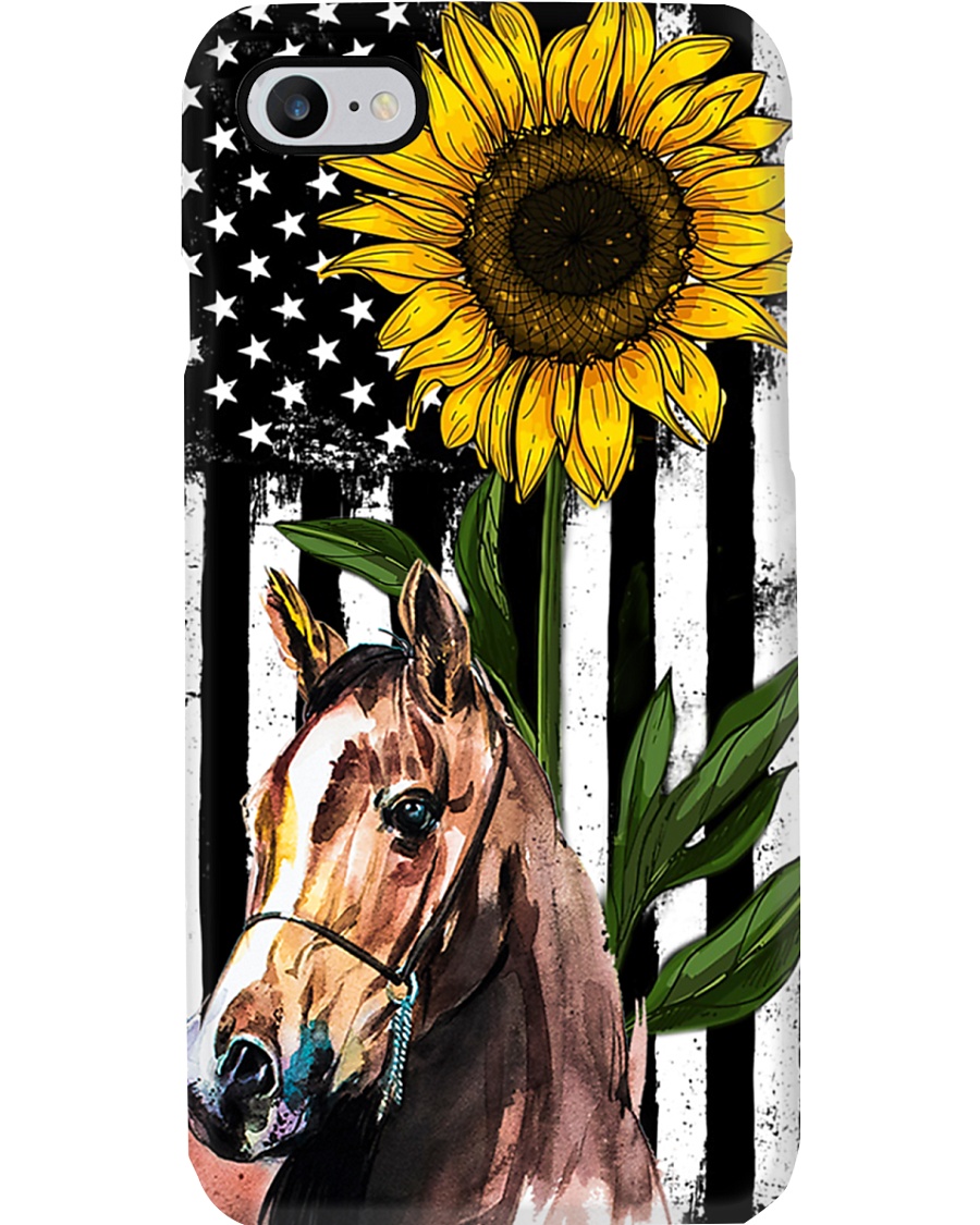 Farm Case - Beautiful Sunflower with Horse Phone Case