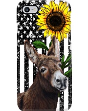 Farm Case - Beautiful Sunflower with Donkey Phone Case i-phone-7-case