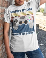 Funny Family Daddy By Day Gamer By Night Classic T-Shirt apparel-classic-tshirt-lifestyle-27