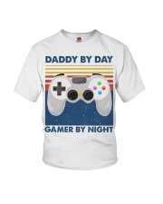 Funny Family Daddy By Day Gamer By Night Youth T-Shirt thumbnail