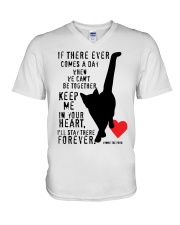 Black Cat V-Neck T-Shirt thumbnail