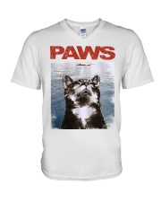 Cat Paws Jaws Shirt V-Neck T-Shirt thumbnail