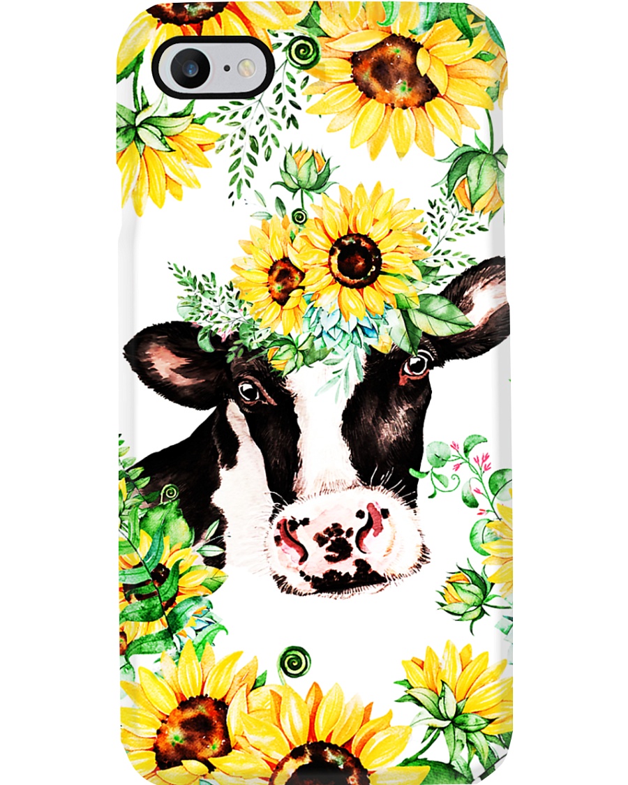 Farm Case - Beautiful Sunflower with Cow 2 Phone Case