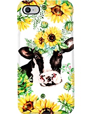 Farm Case - Beautiful Sunflower with Cow 2 Phone Case i-phone-7-case
