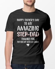 Happy Father's Day To My Amazing Step Dad Classic T-Shirt lifestyle-mens-crewneck-front-13