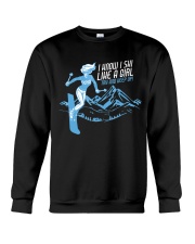 I Know I Ski Like A Girl T-Shirt - Skiing T Crewneck Sweatshirt thumbnail