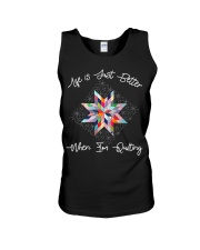 Life is just better when i'm Quilting T-Shirt Unisex Tank thumbnail