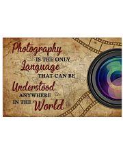 Photography Is The Only Language 17x11 Poster front