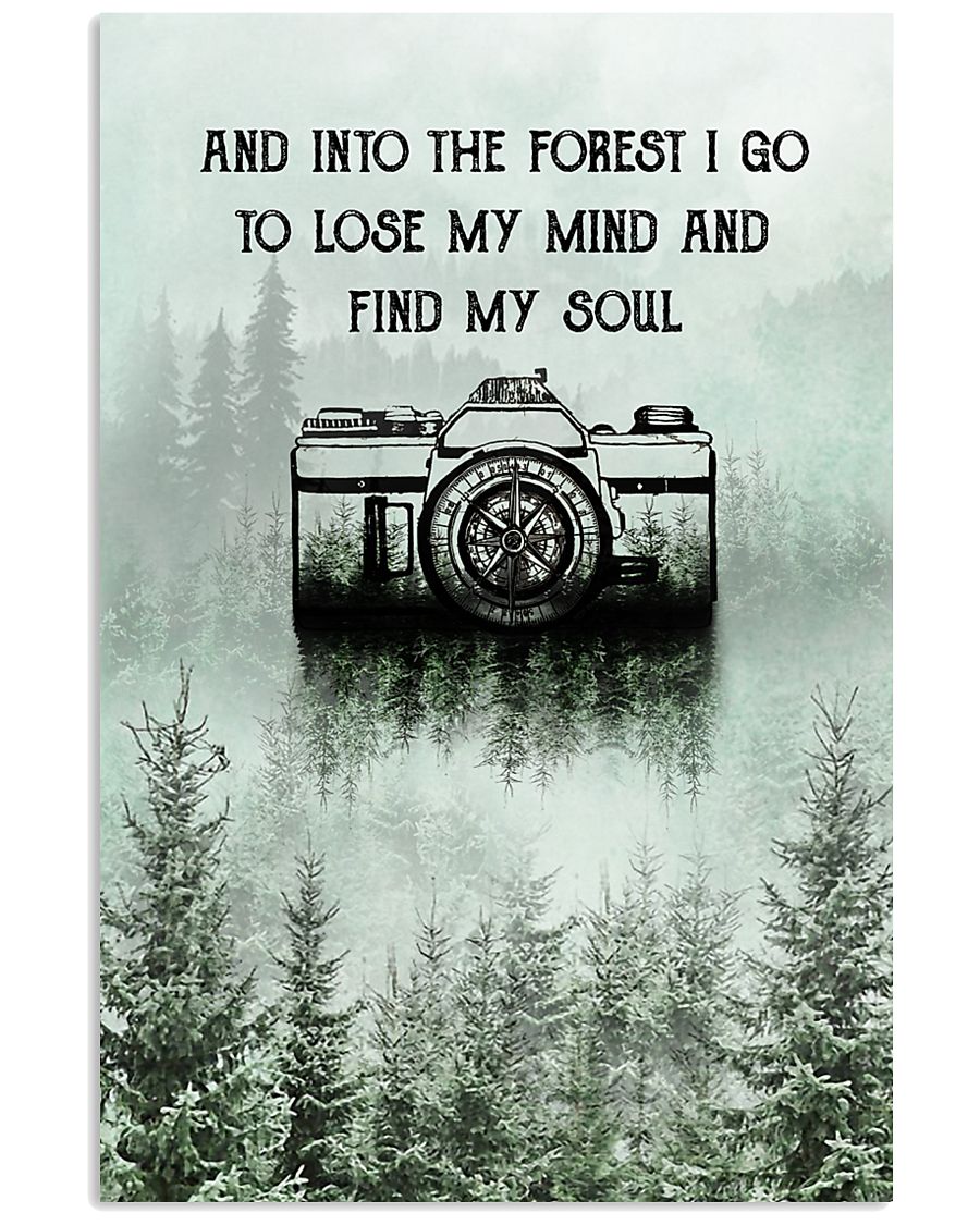 Snow Forest Lose My Mind Camera Photography 11x17 Poster