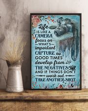 Classic Blue Life Is A Camera 11x17 Poster lifestyle-poster-3