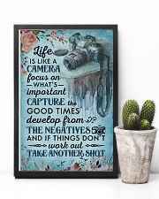 Classic Blue Life Is A Camera 11x17 Poster lifestyle-poster-8