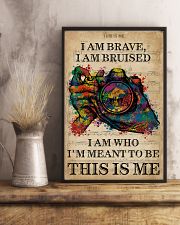 Vintage Music I Am Brave Pride Camera 11x17 Poster lifestyle-poster-3