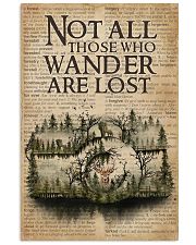 Vintage Dictionary Wander Are Lost Forest Camera 11x17 Poster front
