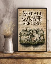 Vintage Dictionary Wander Are Lost Forest Camera 11x17 Poster lifestyle-poster-3