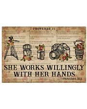 Catchphrase Works Willingly With Hand Photography 24x16 Poster front