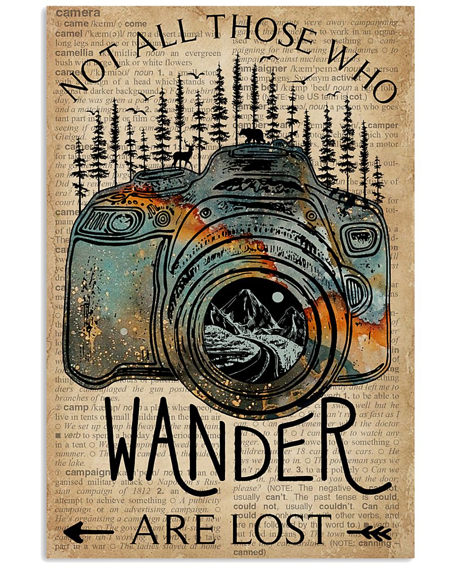 Blue Earth Dictionary Not All Those Camera 11x17 Poster
