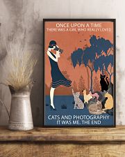 Vintage Girl Once Upon Time Cats And Photography 11x17 Poster lifestyle-poster-3