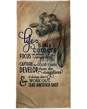 Vintage Life Is Like A Camera Bath Towel thumbnail