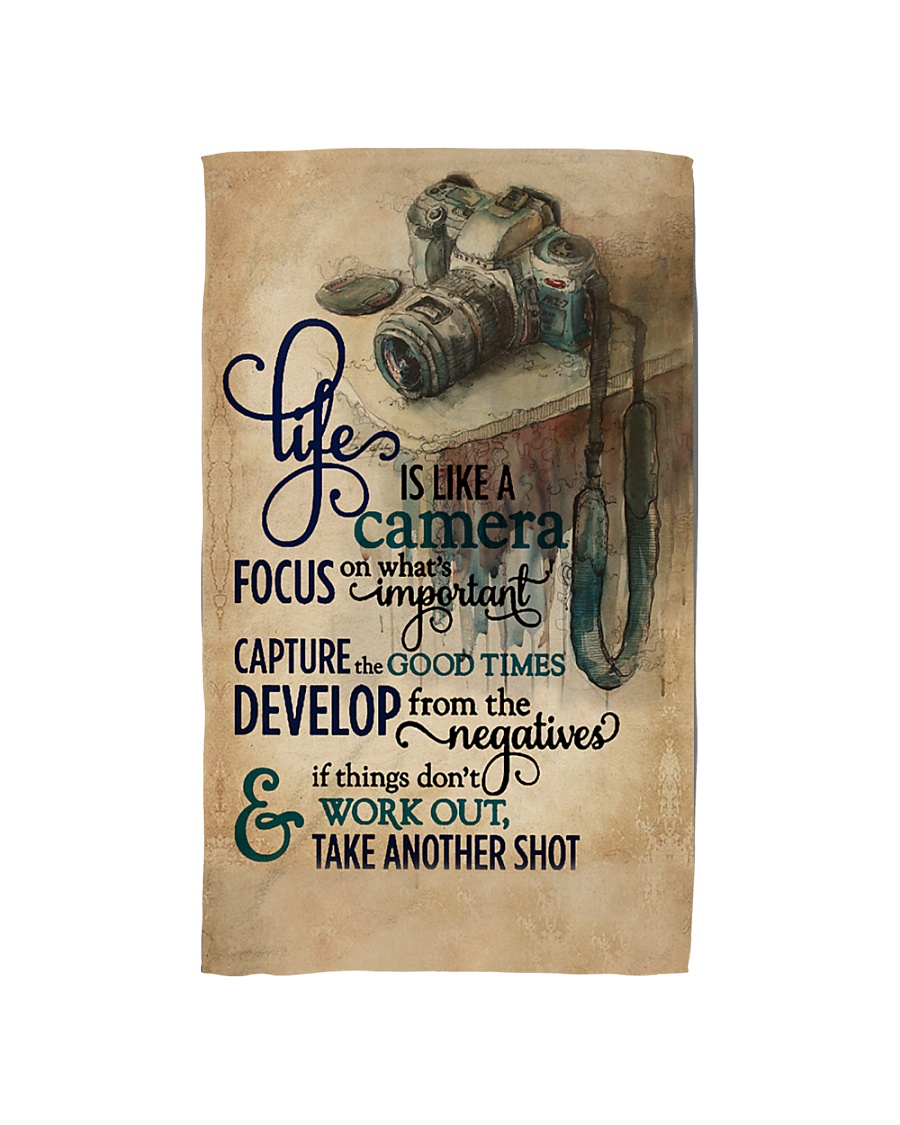 Vintage Life Is Like A Camera Hand Towel
