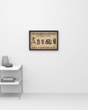 Floral Music Sheet Wonderful World Camera 17x11 Poster poster-landscape-17x11-lifestyle-04
