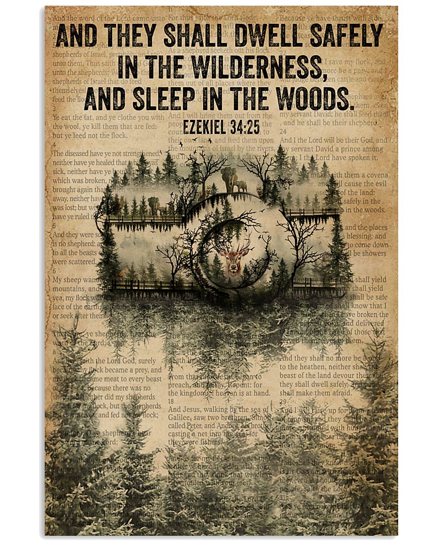 Forest Bible Sleep In The Woods Camera 11x17 Poster