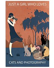 Vintage Girl Loves Cats And Photography 11x17 Poster front