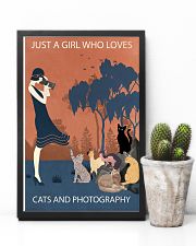 Vintage Girl Loves Cats And Photography 11x17 Poster lifestyle-poster-8