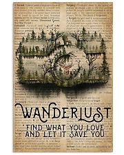 Vintage Dictionary Wanderlust Forest Camera 11x17 Poster front