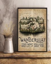 Vintage Dictionary Wanderlust Forest Camera 11x17 Poster lifestyle-poster-3