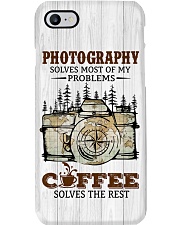 Camera And Coffee Solve Problems Printed Phone Case i-phone-7-case