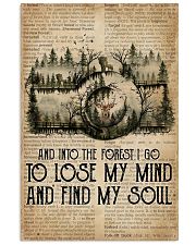 Vintage Dictionary Find My Soul Forest Camera 11x17 Poster front