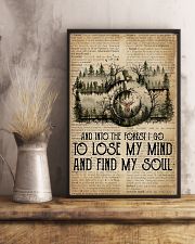 Vintage Dictionary Find My Soul Forest Camera 11x17 Poster lifestyle-poster-3