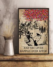 Vintage Lived Happily Black Cat Photography 11x17 Poster lifestyle-poster-3