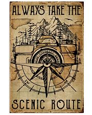 Vintage Always Take The Scenic Route Camera 11x17 Poster front